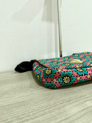 Lele Sadoughi cleo silk embroidered bag