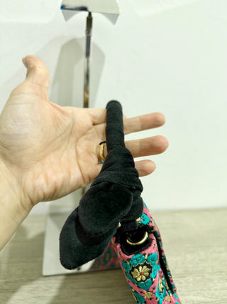 Lele Sadoughi cleo silk embroidered bag