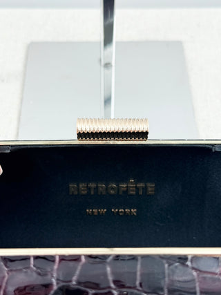 Retrofete gracelyn clutch bag in croco