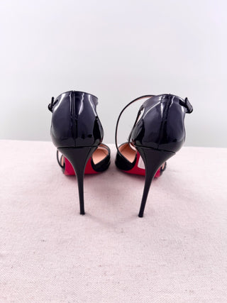 Christian Louboutin "Cross Blake" Patent Leather Pumps, 39.5