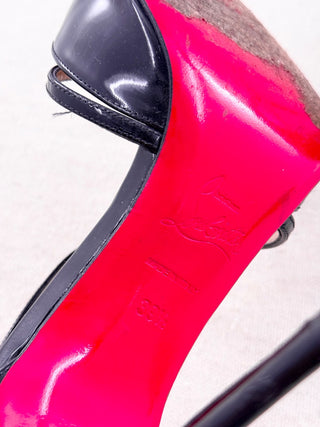 Christian Louboutin "Cross Blake" Patent Leather Pumps, 39.5