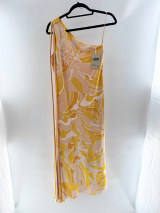 Alexis floral viscose asymmetrical maxi dress, XS