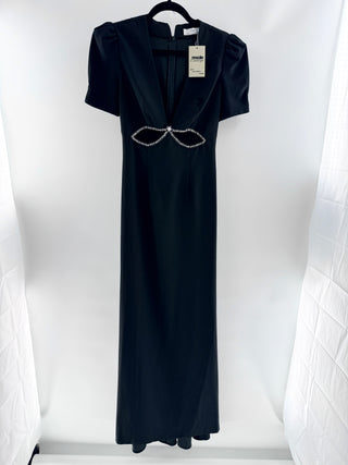 Ieena for Mac Duggal cut out rhinestone embellished maxi dress, 2