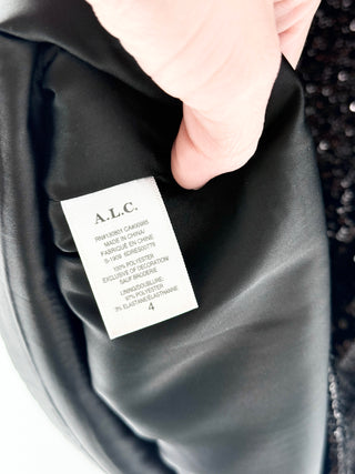 ALC turtleneck sequin mini dress, 4