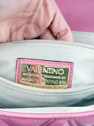 Valentino by Mario Valentino large leather bag with chain strap
