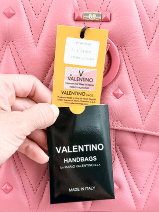 Valentino by Mario Valentino large leather bag with chain strap