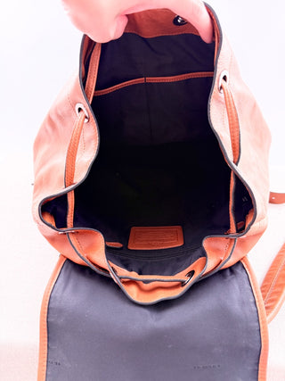 Coach large leather backpack, large