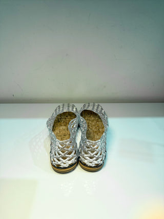 NWOT Slip On Fisherman Mesh Net Jelly Ballet Flats Clear Women's Size US 10