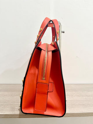 Versace leather tribute tote bag with strap