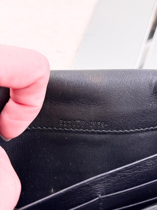 Gucci microgucissima bow continental leather wallet