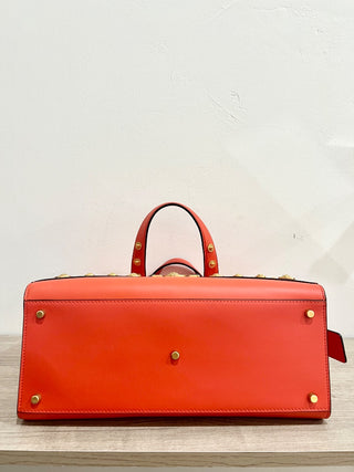 Versace leather tribute tote bag with strap