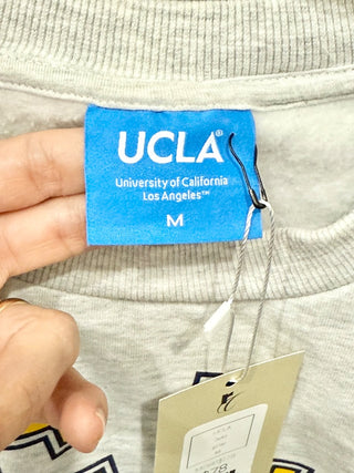 UCLA Sweat Set: Pullover Sweatshirt and Drawstring Shorts Gray Women's Size M