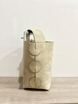 Cult Gaia suede and leather bag