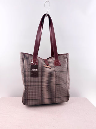 Polo Ralph Lauren Glen Plaid Coated Canvas Large Tote Bag
