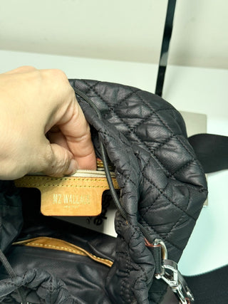 MZ wallace crosby nylon bucket bag with long strap