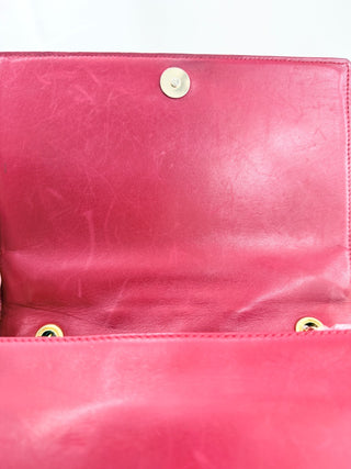 CHANEL Vintage quilted lambskin leather bag