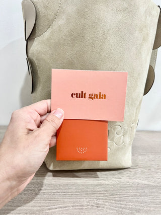 Cult Gaia suede and leather bag