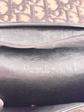 Christian Dior Trotter Oblique Canvas Chain Clutch Bag