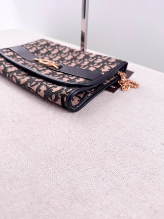 Christian Dior Trotter Oblique Canvas Chain Clutch Bag
