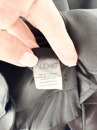 Alexis satin front lace up blouse, M