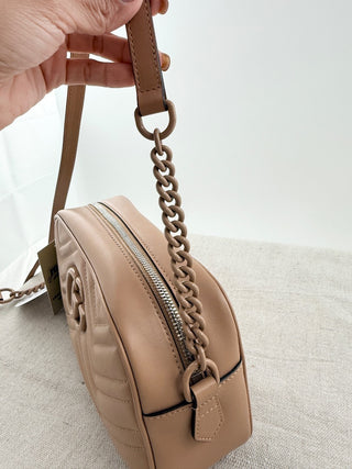 Gucci GG marmont small leather camera bag