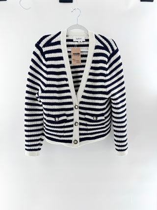 Ba&Sh knit cardigan with gold black buttons, XL