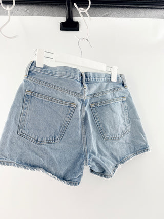 Agolde Parker High Waisted Long Denim Jean Shorts Twister Women's Size 27
