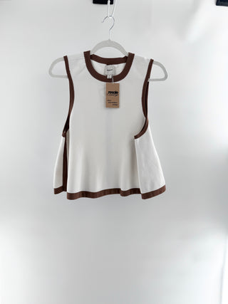 Maeve knit a line sleeveless top, M