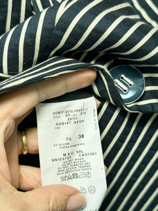 Emporio Armani striped tailored blazer, 38 IT / US 2