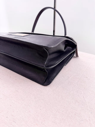 Valentino leather top handle bag with bow