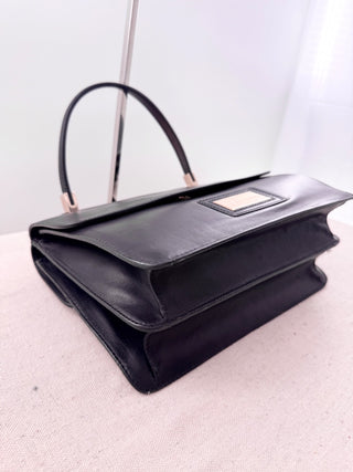Valentino leather top handle bag with bow