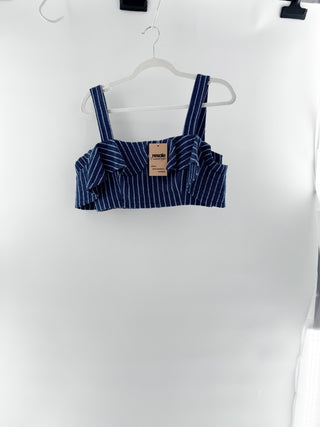 Alexis cropped denim top, M