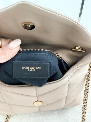 Saint Laurent toy puffer leather bag