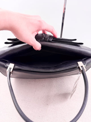Valentino leather top handle bag with bow
