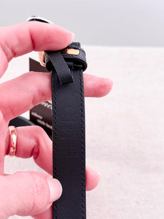 Gucci thin leather GG marmont belt, 80/32