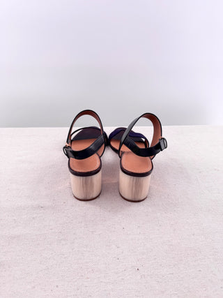 Tory Burch suede shoes with acrylic block heel, 8.5