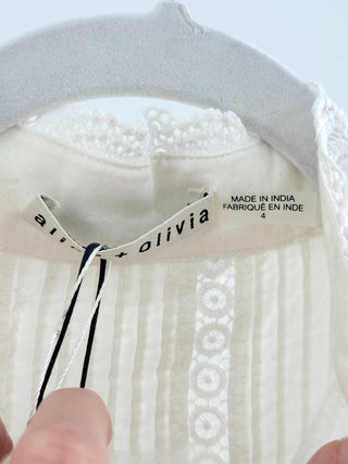 Alice & Olivia embroidered mini dress, 4