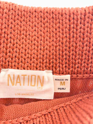 Nation LTD Crochet Set; Adriana Tank Top & Driana Midi Skirt Ginger Women Medium