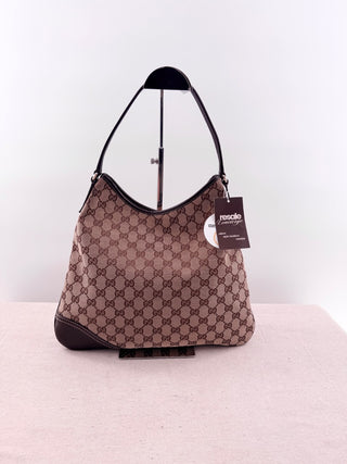 Gucci GG canvas new britt medium hobo bag