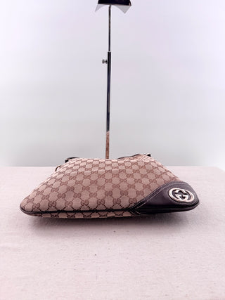 Gucci GG canvas new britt medium hobo bag