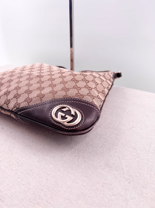 Gucci GG canvas new britt medium hobo bag