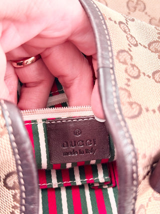 Gucci GG canvas new britt medium hobo bag