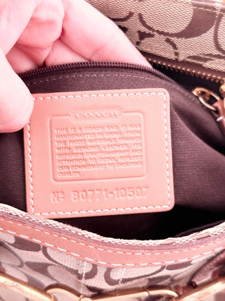 Coach vintage hamptons signature horsebit handbag
