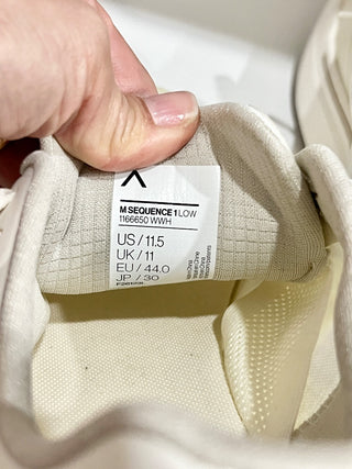 ANHU Sequence 1 Mesh Low Top Active Sneakers White/White Men's Size 11.5