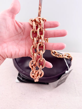 Bottega Veneta leather chain pouch bag