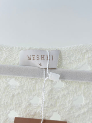 Meshki set crochet vest top and pants, XS