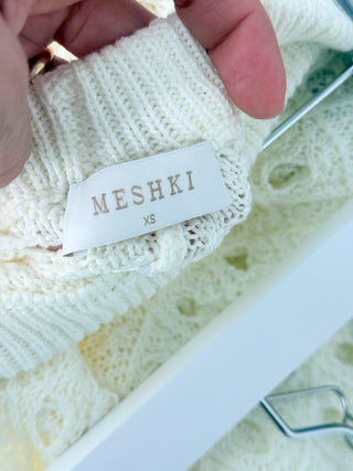 Meshki set crochet vest top and pants, XS