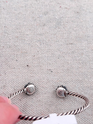 David Yurman hematite osetra cable berries cuff bracelet sterling silver, M
