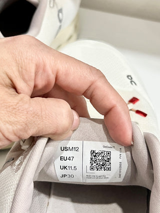 ON Cloudtilt Mesh Low Top Running Sneakers Shoes White/Cream Men's Size 12 M