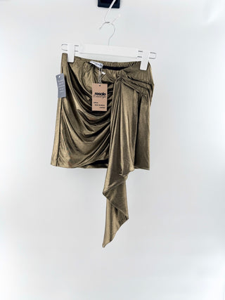 Nonchalant stretchy metallic mini skirt, XS